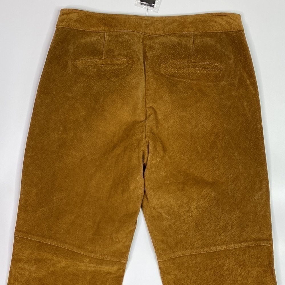 Express Brown Genuine Leather Capri Pants Size 2 NWT - Picture 5 of 13